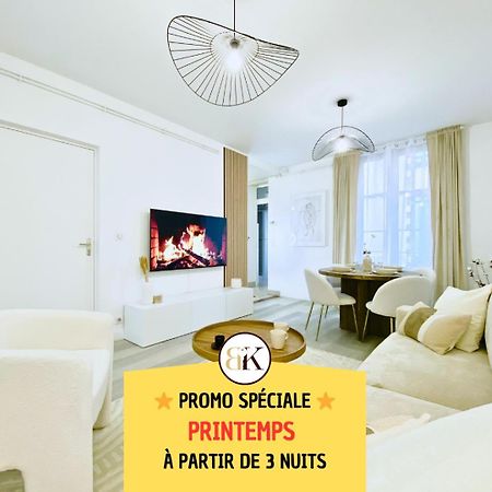 Le Subtil - Best Keys - Elegance & Confort - 2 Chambres Separees - Lit Queen Size - Smart Tv Netflix - Entre Gare & Centre Ville - A 1H De Paris - Wifi Fibre - Check-In Autonome Sens Exterior photo